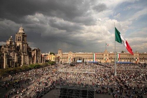 Scenic view of Mexico