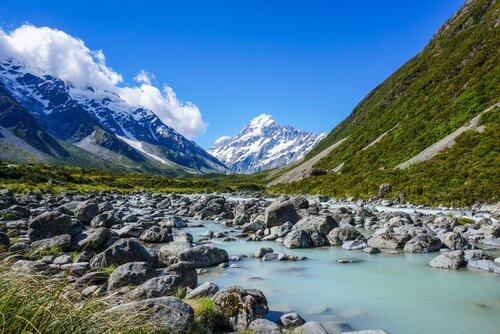Scenic view of New Zealand