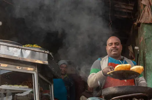 Amritsari kulcha with chole