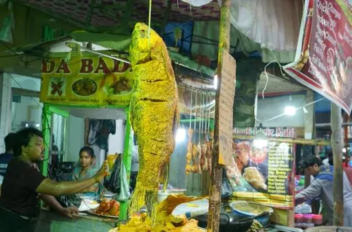 Vibrant night market scene at Indore's Sarafa Bazaar