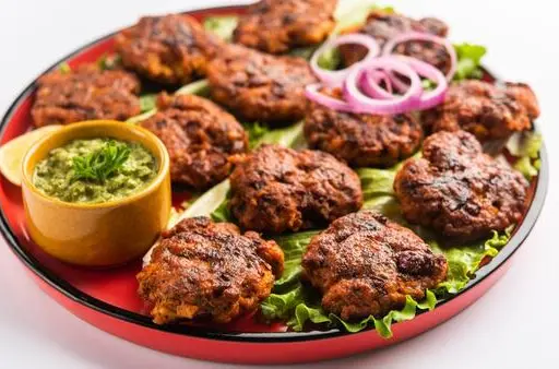 Lucknow galouti kebabs on a plate